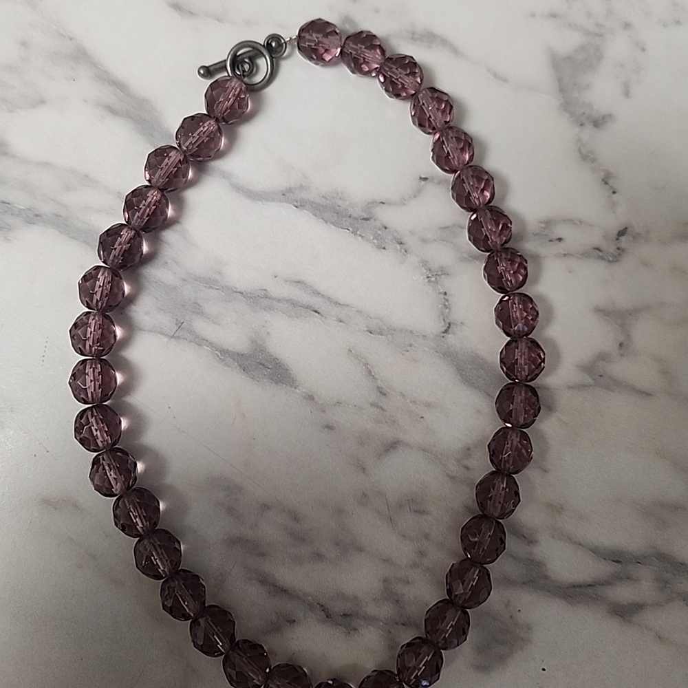 Chic Amethyst Beaded Necklace